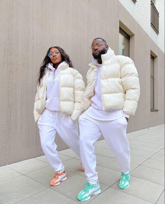 Bộ Đồ Đôi Áo Khoác Phao Trắng – Hoodie Trắng Unisex