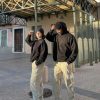 Bộ Đồ Đôi Hoodie Đen – Quần Kaki Cargo Be Unisex