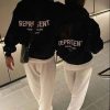 Bộ Đồ Đôi Hoodie REPRESENT Owner Club – Đen Trắng Unisex